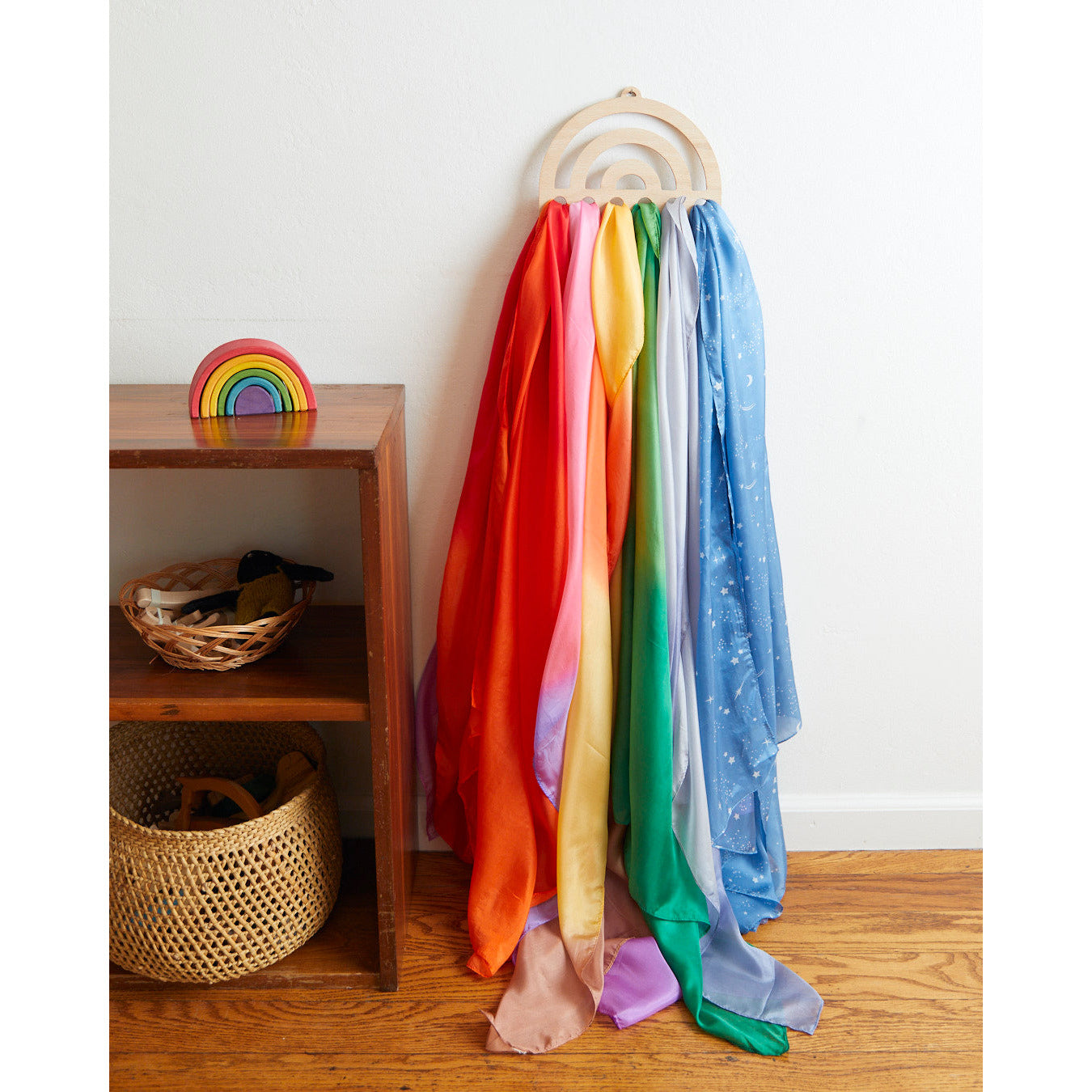 Rainbow Playsilk Display