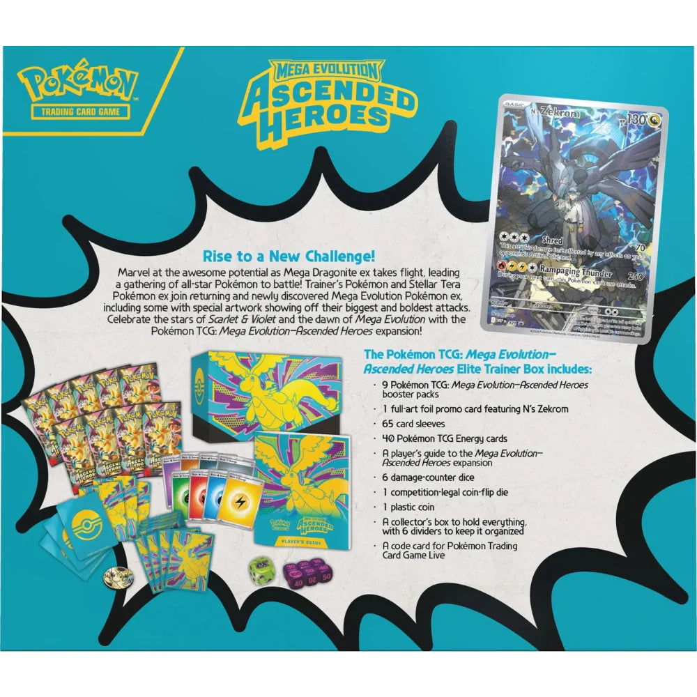 Pokémon Trading Card Game: Mega Evolution Ascended Heroes Elite Trainer Box