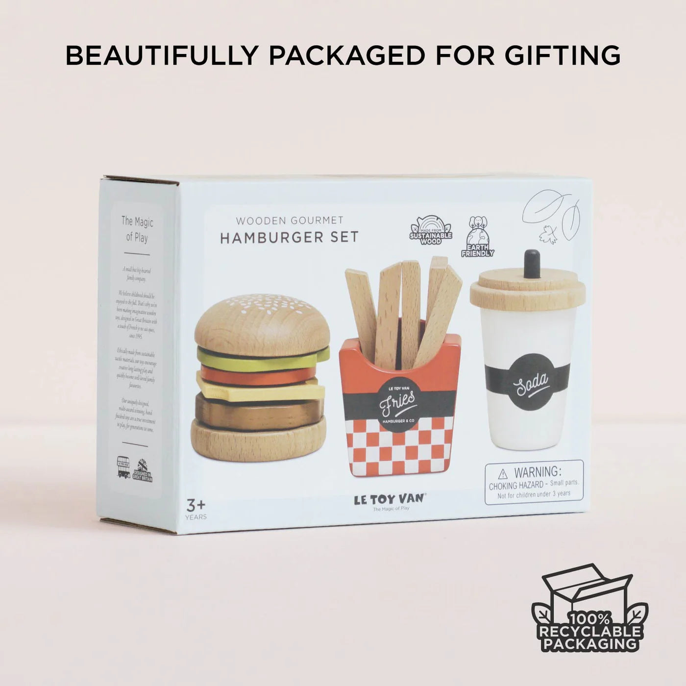Wooden Gourmet Hamburger Set