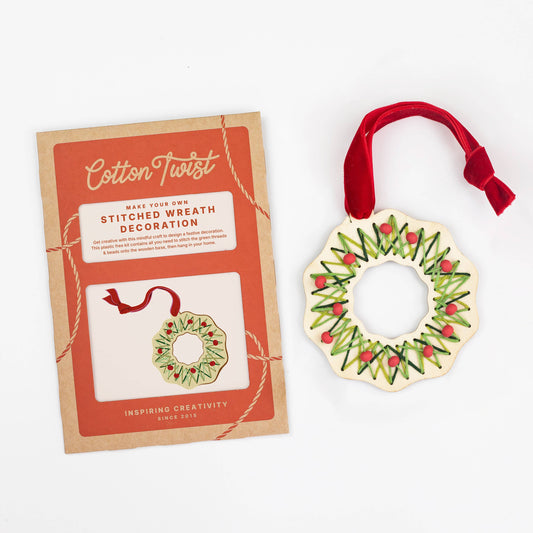 Make Your Own Stitched Wreath Decoration