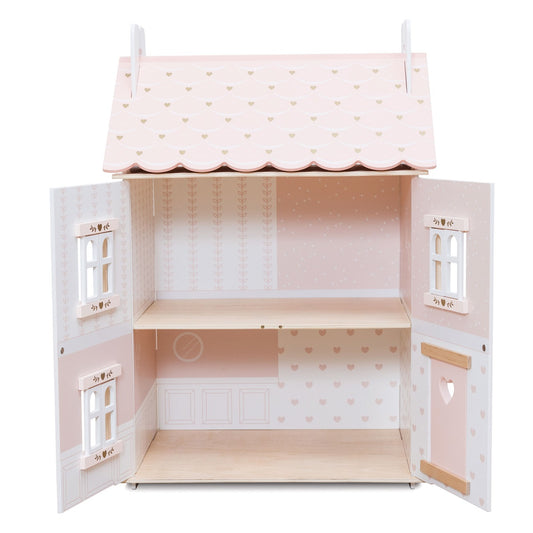 Rose Heart Wooden Doll House