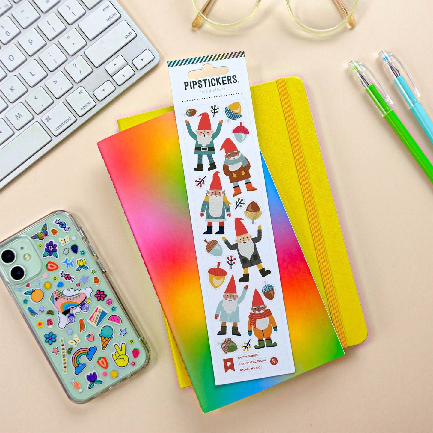 Snowy Gnomes Stickers