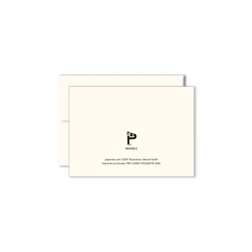 Stroller Miniature Greeting Card