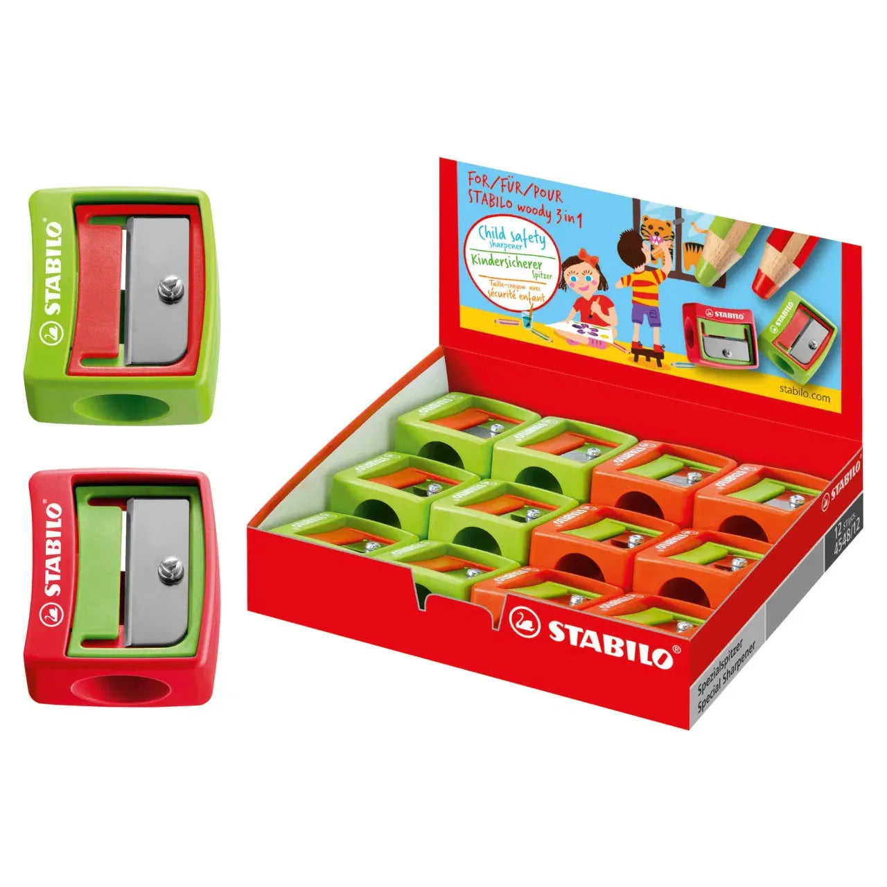 Stabilo Woody 3-in-1 Colour Pencil Sharpener