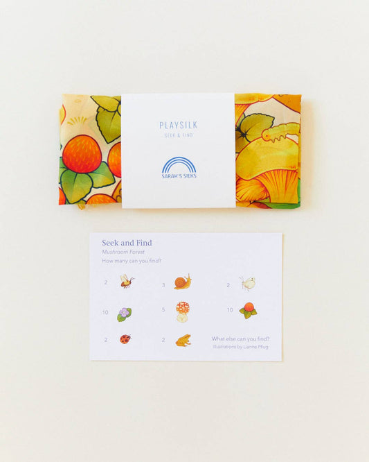 Mushroom Print Seek & Find Playsilk