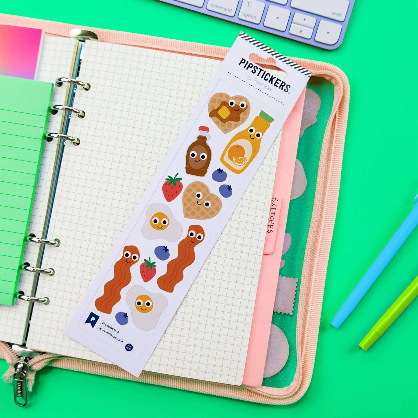 Googly Eyed Eye-conic Eats Stickers