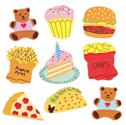 Glossy Teddy Bear Picnic Stickers