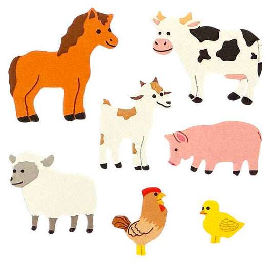 Classic Farm Animals Sticker Sheet