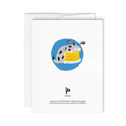 Wouf Greeting card