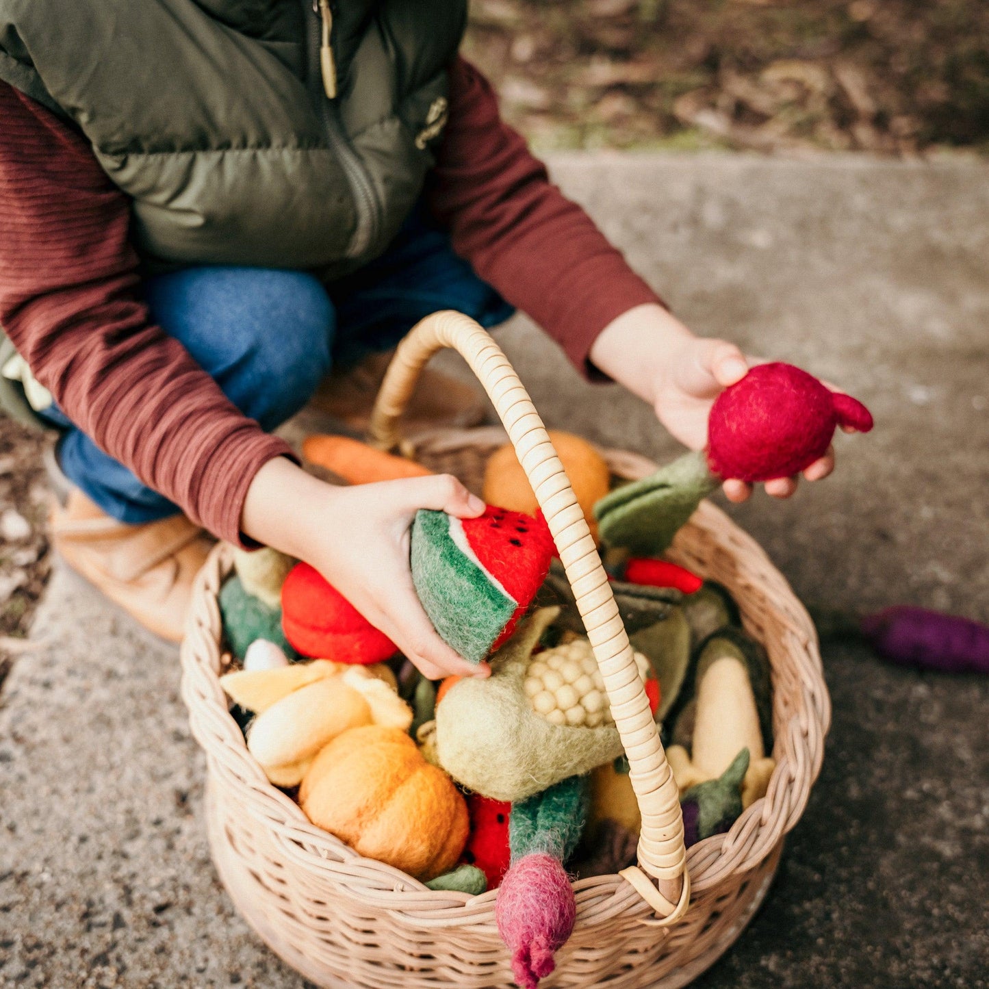 Felt Fruits & Vegetables - Watermelon