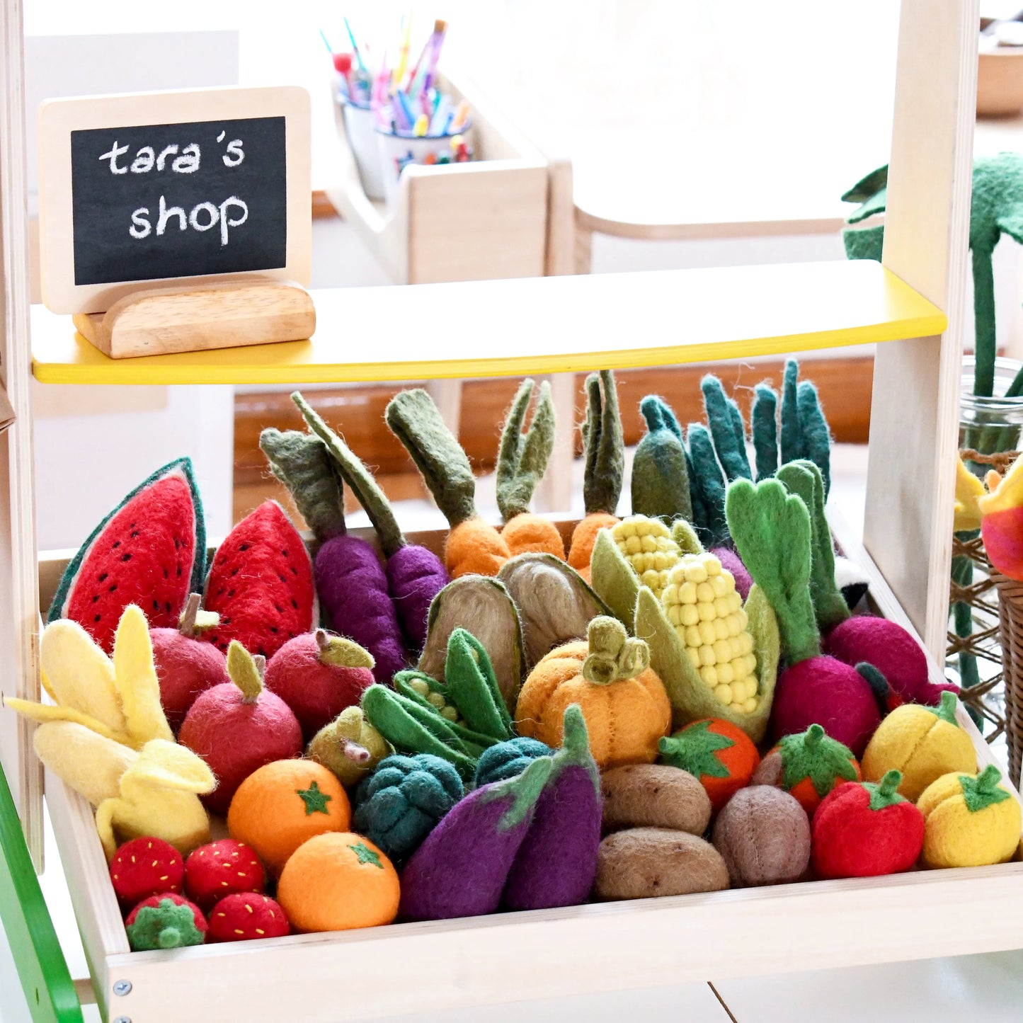 Felt Fruits & Vegetables - Brown Onion