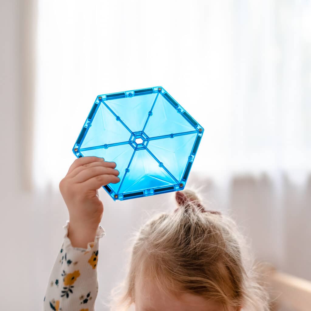 Rainbow Magnetic Tiles Geometry Pack