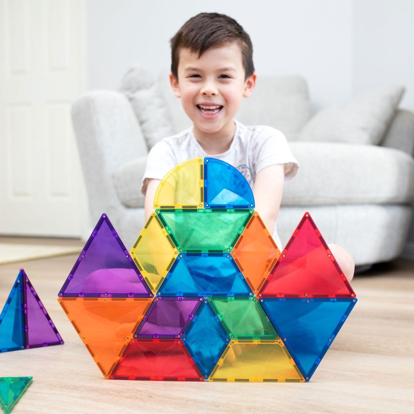Rainbow Magnetic Tiles Shape Expansion Pack