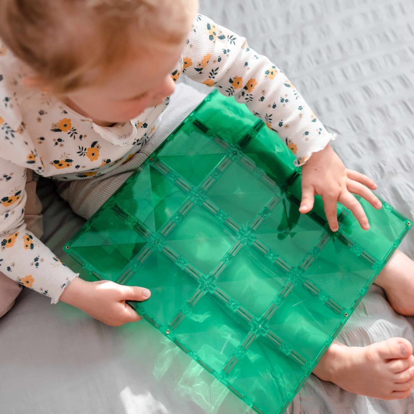 Magnetic Tiles Green & Blue Base Plates