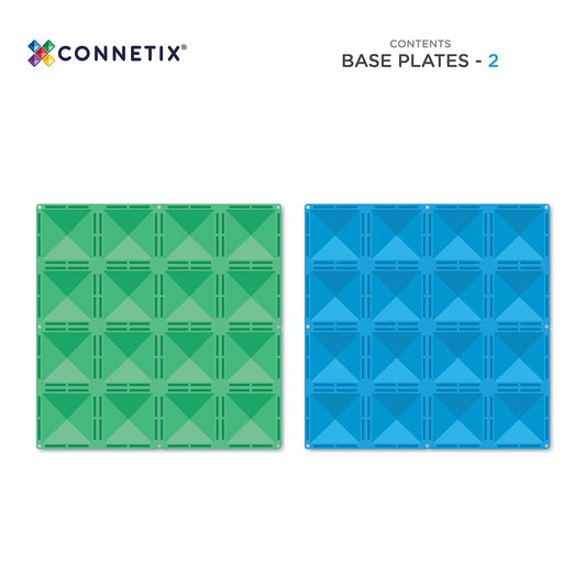 Magnetic Tiles Green & Blue Base Plates