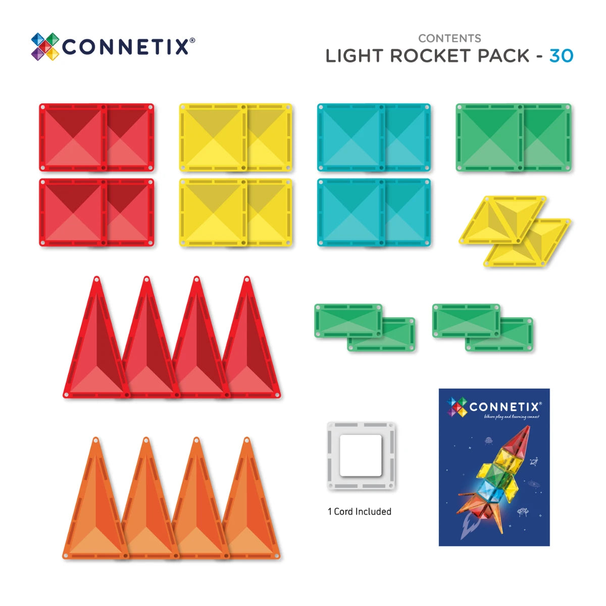 Magnetic Tiles Light Pocket Pack