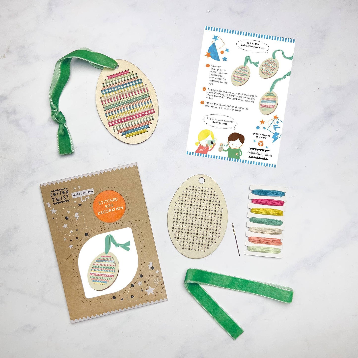 Make Your Own Stitched Egg Decoration
