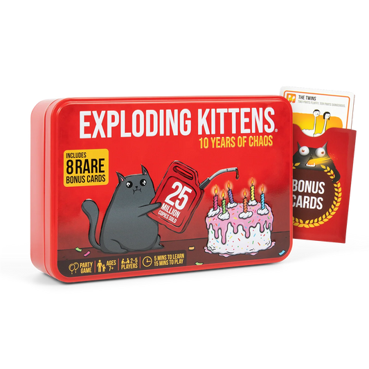 Exploding Kittens: 10 Years of Chaos Tin