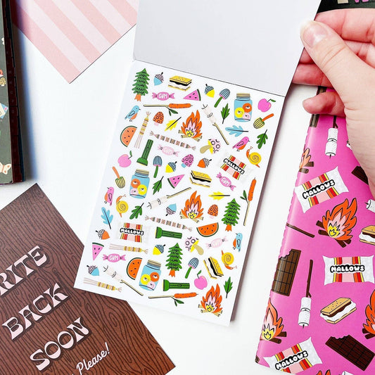 Summer Camp Postcard Book
