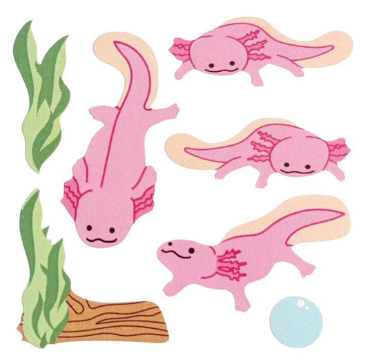 Glossy Axolotl Stickers