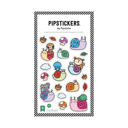 Snail Pace Rides Glitter Puffy Stickers