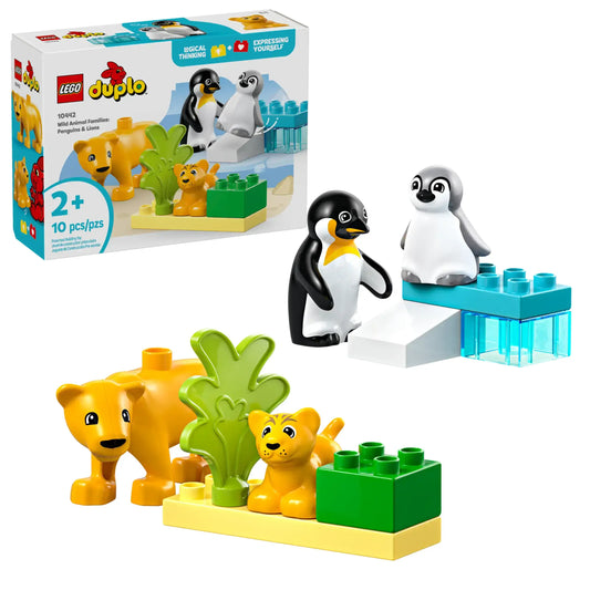 Duplo: Wild Animal Families - Penguins & Lions Building Set