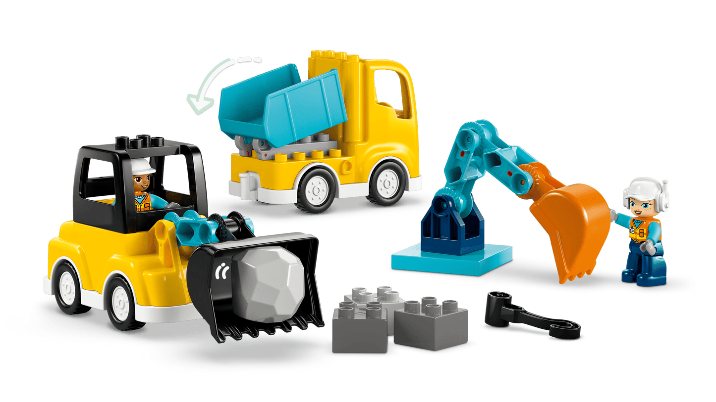 Duplo: 3 in 1 Construction Vehicles Building Set