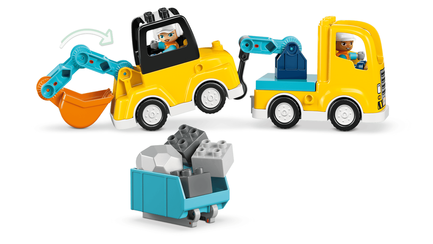 Duplo: 3 in 1 Construction Vehicles Building Set