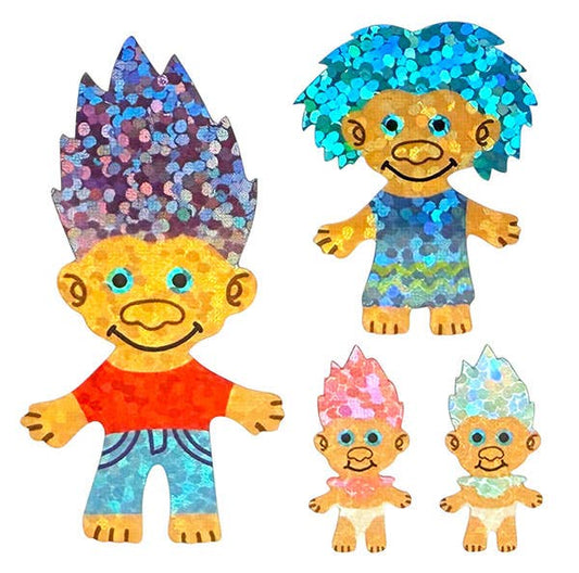 Sparkle Troll Sticker Sheet