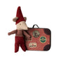 Baby Christmas Mouse in Suitcase