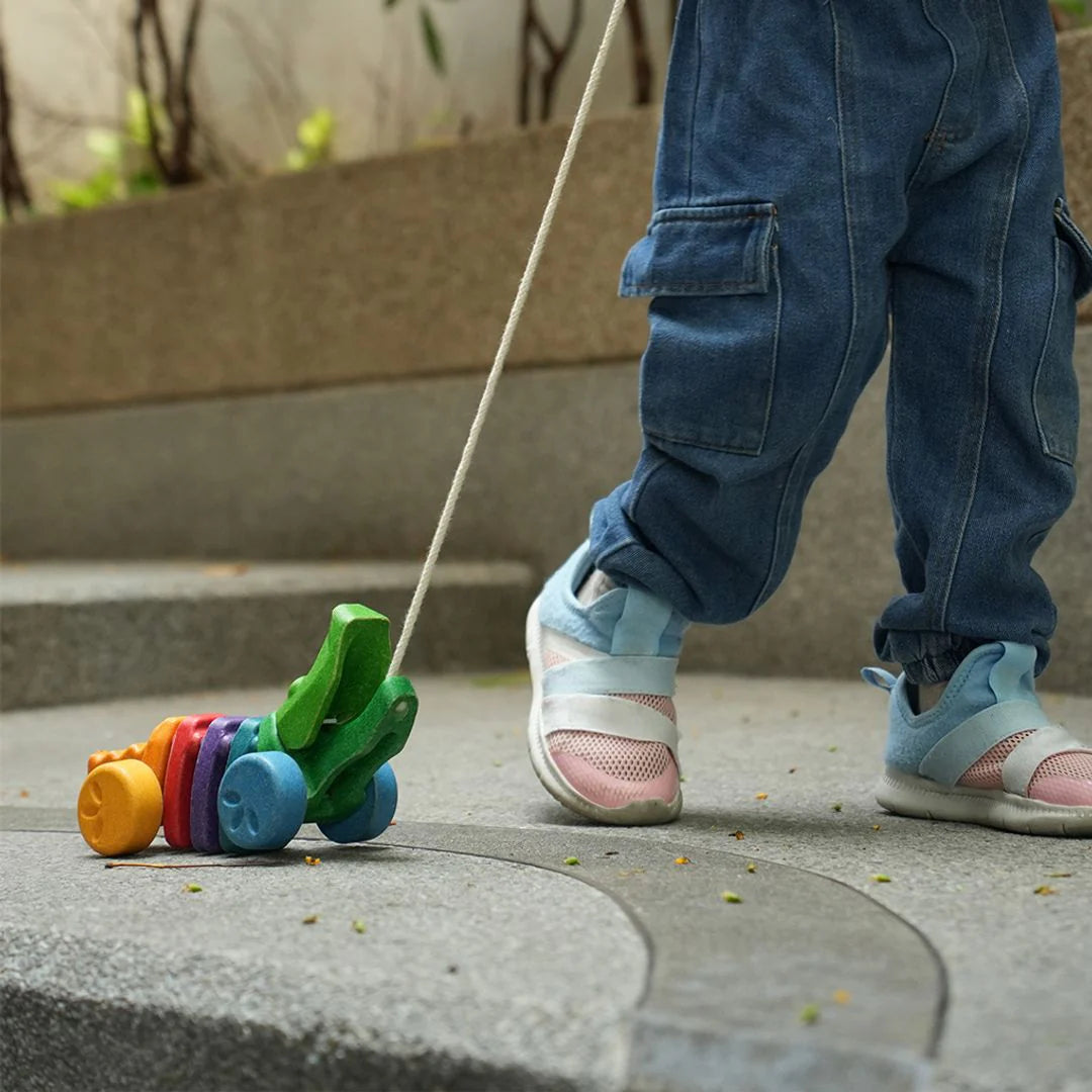Pull-Along Rainbow Alligator
