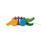 Pull-Along Rainbow Alligator