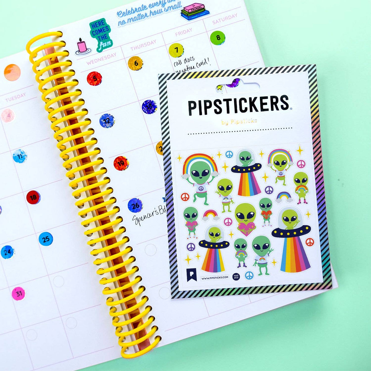 Little Green Men Stickers