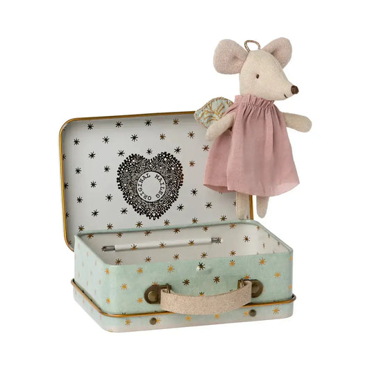 Little Angel Mouse in Suitcase