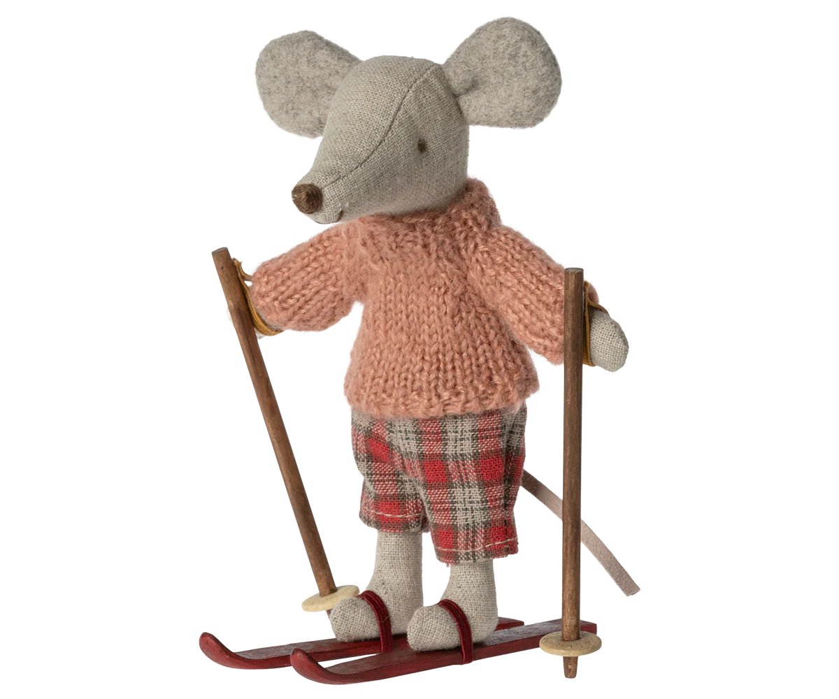 Winter Mouse with Ski Set - Big Sibling