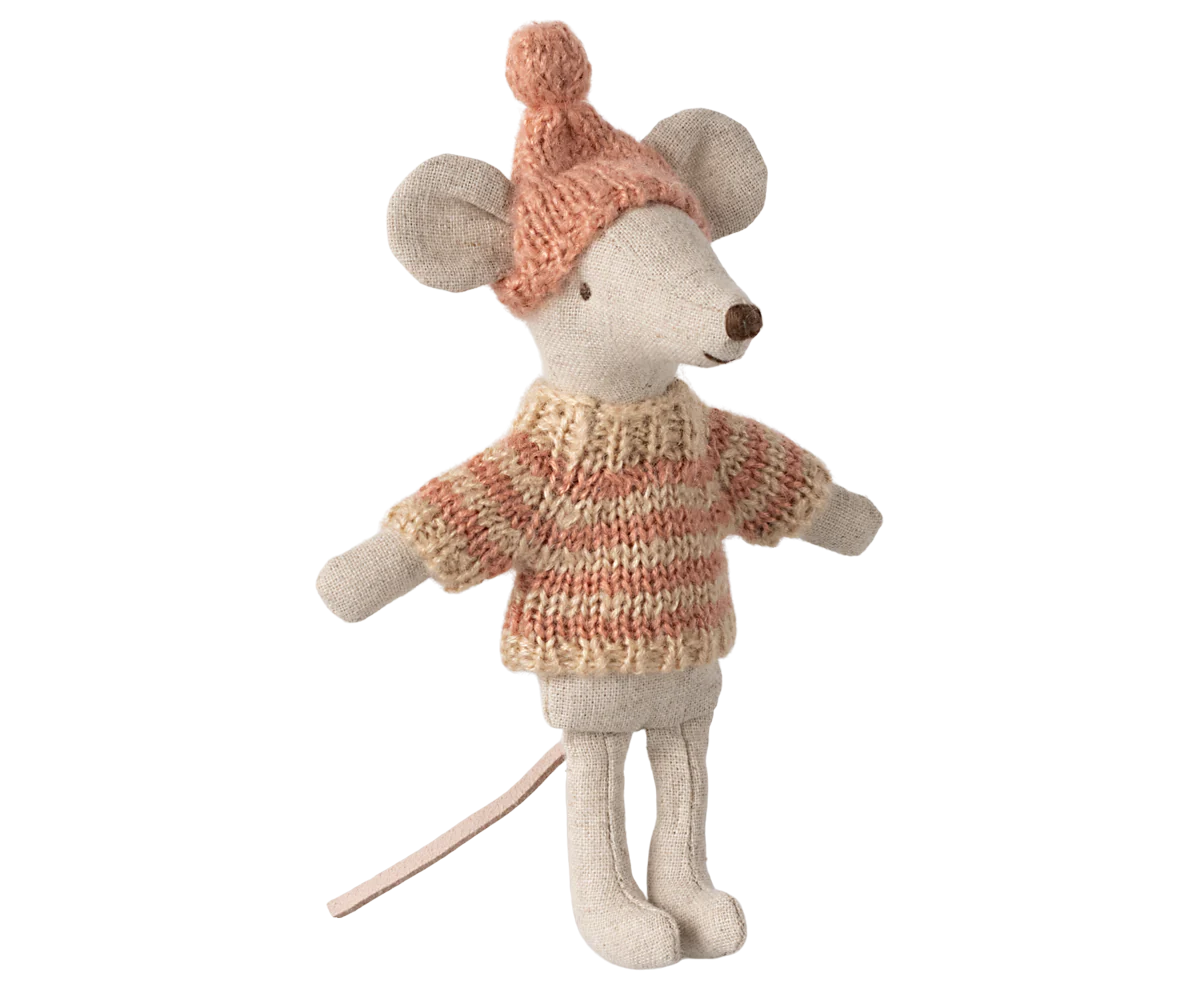 Big Sibling Mouse Knitted Sweater & Hat