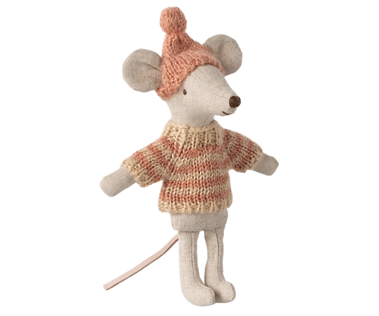 Big Sibling Mouse Knitted Sweater & Hat