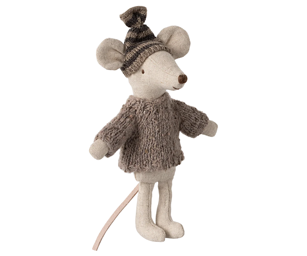 Big Sibling Mouse Knitted Sweater & Hat