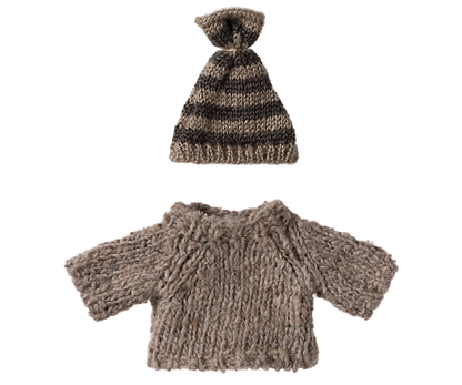 Big Sibling Mouse Knitted Sweater & Hat