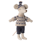 Winter Mouse with Ski Set - Parents