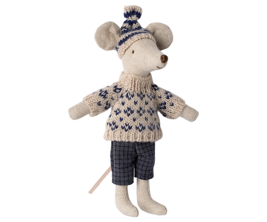 Winter Mouse with Ski Set - Parents
