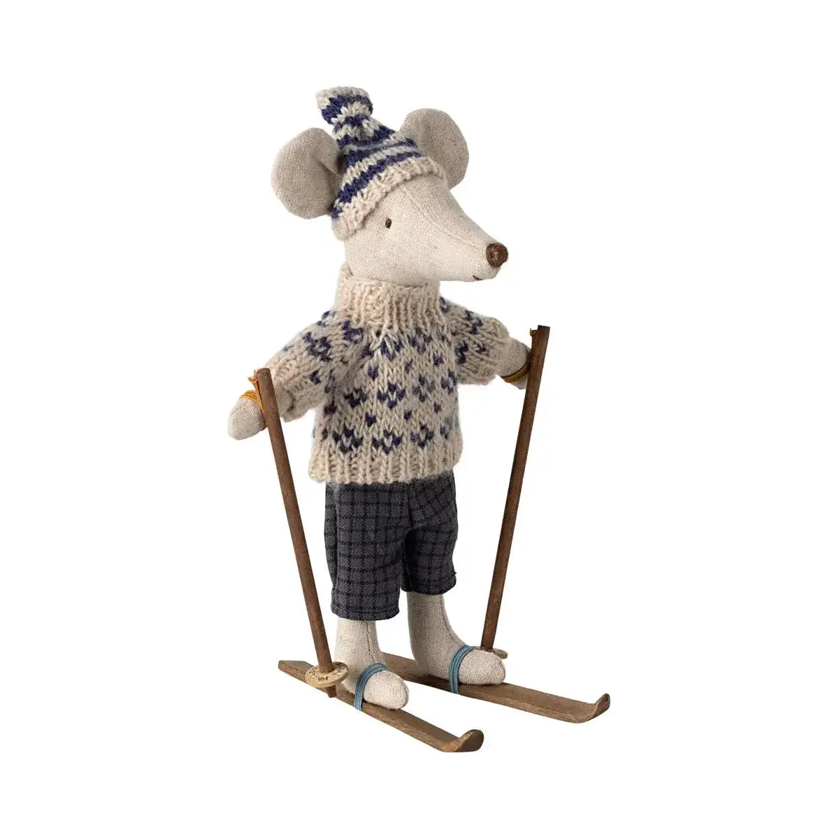 Winter Mouse with Ski Set - Parents