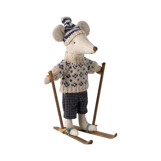 Winter Mouse with Ski Set - Parents
