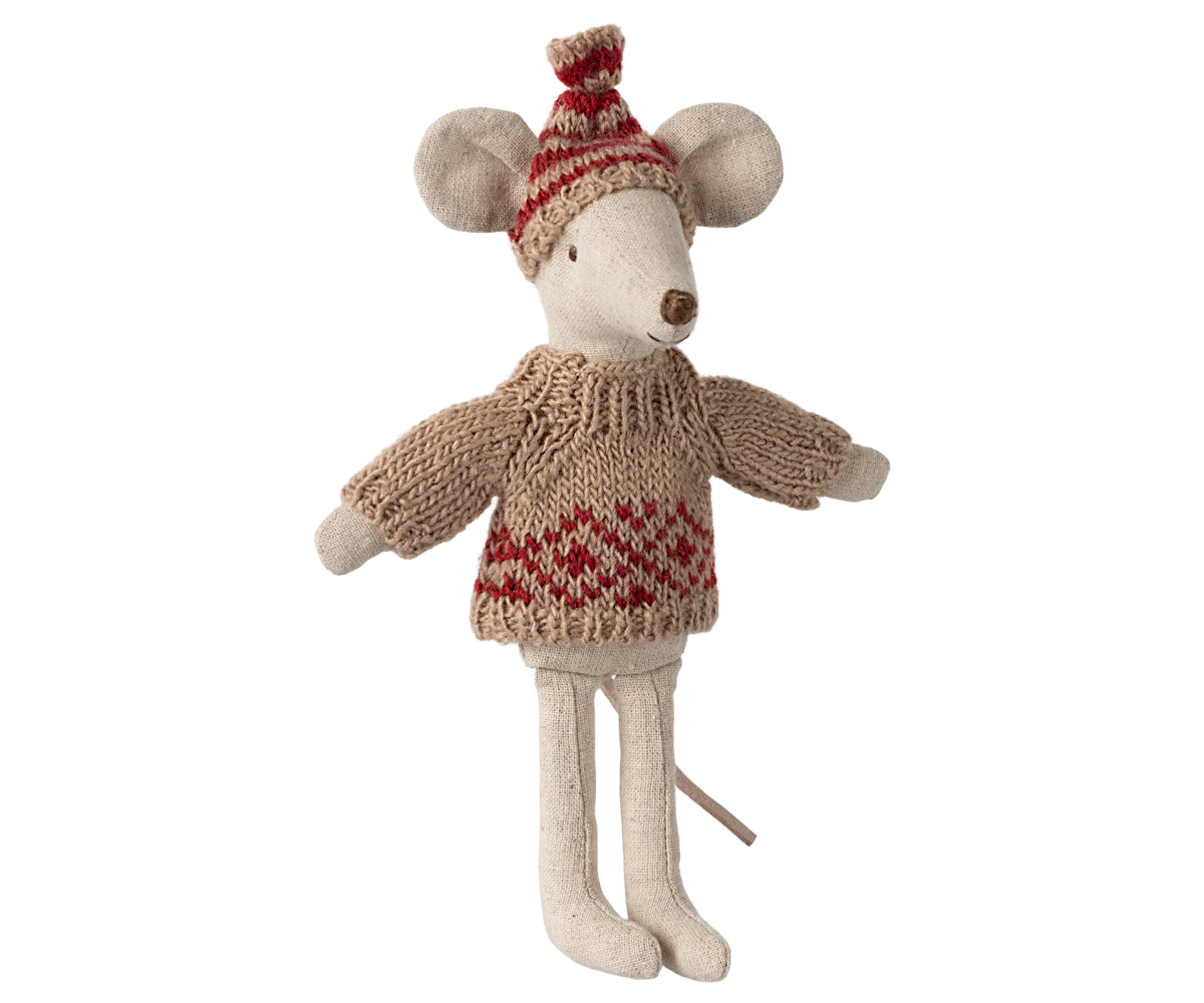 Parent Mouse Knitted Sweater & Hat