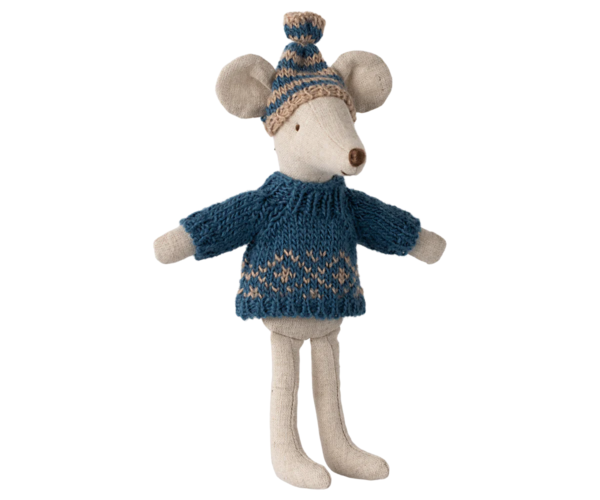 Parent Mouse Knitted Sweater & Hat