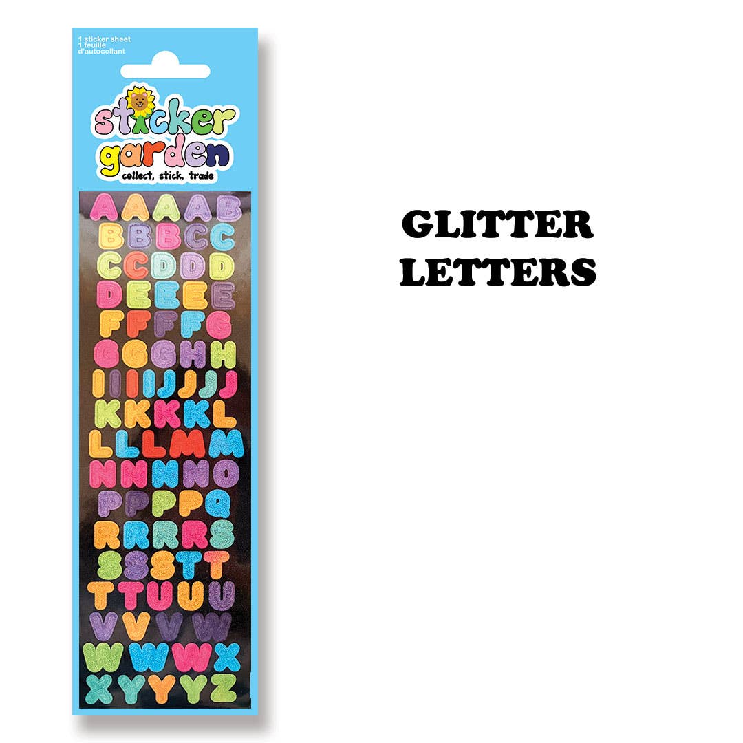 Glitter Letter Sticker Sheet