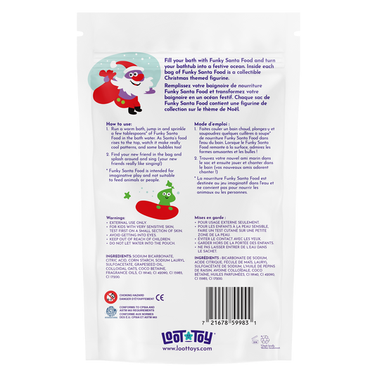 Funky Santa Food Fizzing Bath Salts