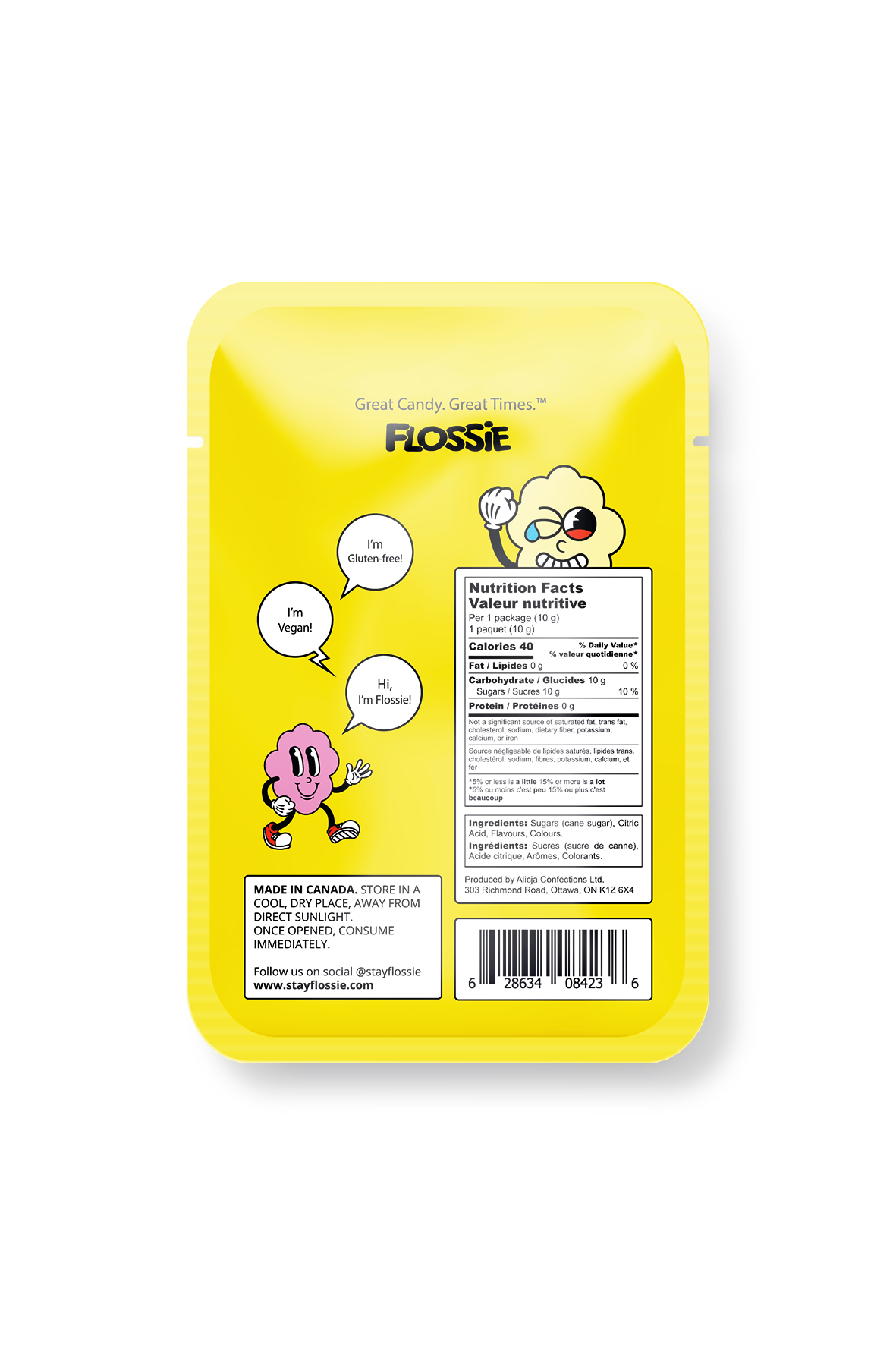 Sour Lemon Cotton Candy