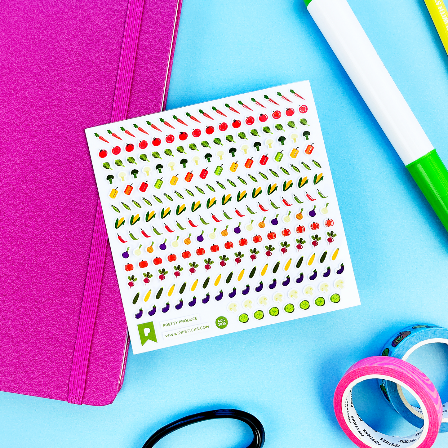 Pretty Produce Stickers