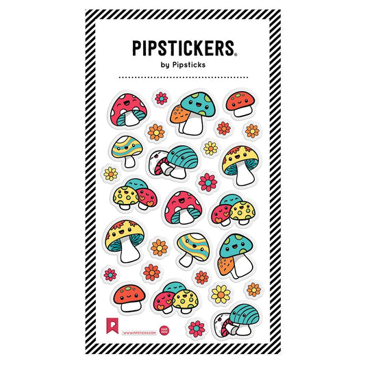 Puffy Fancy Mushrooms Stickers
